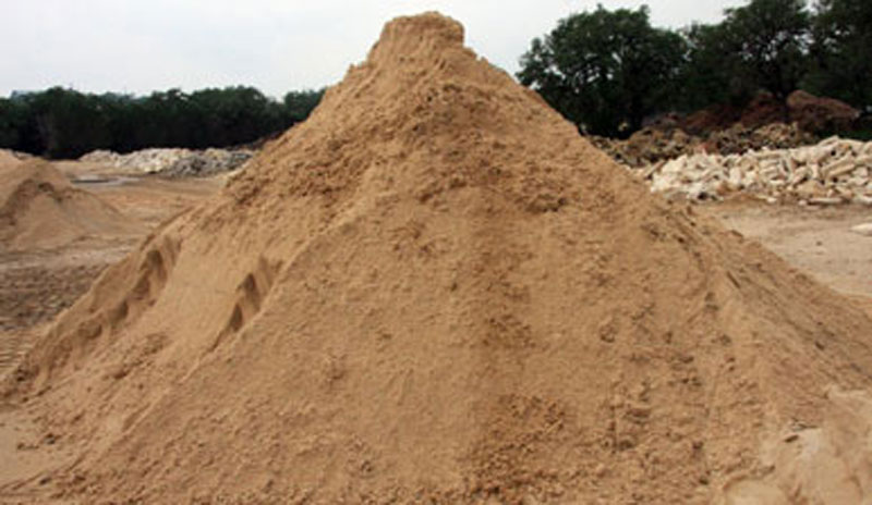 Без песка строительство невозможно в принципе